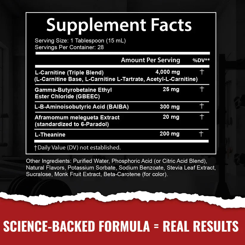 AURIENT 4000™ Liquid Carnitine Complex | Burn Fat 3X Faster