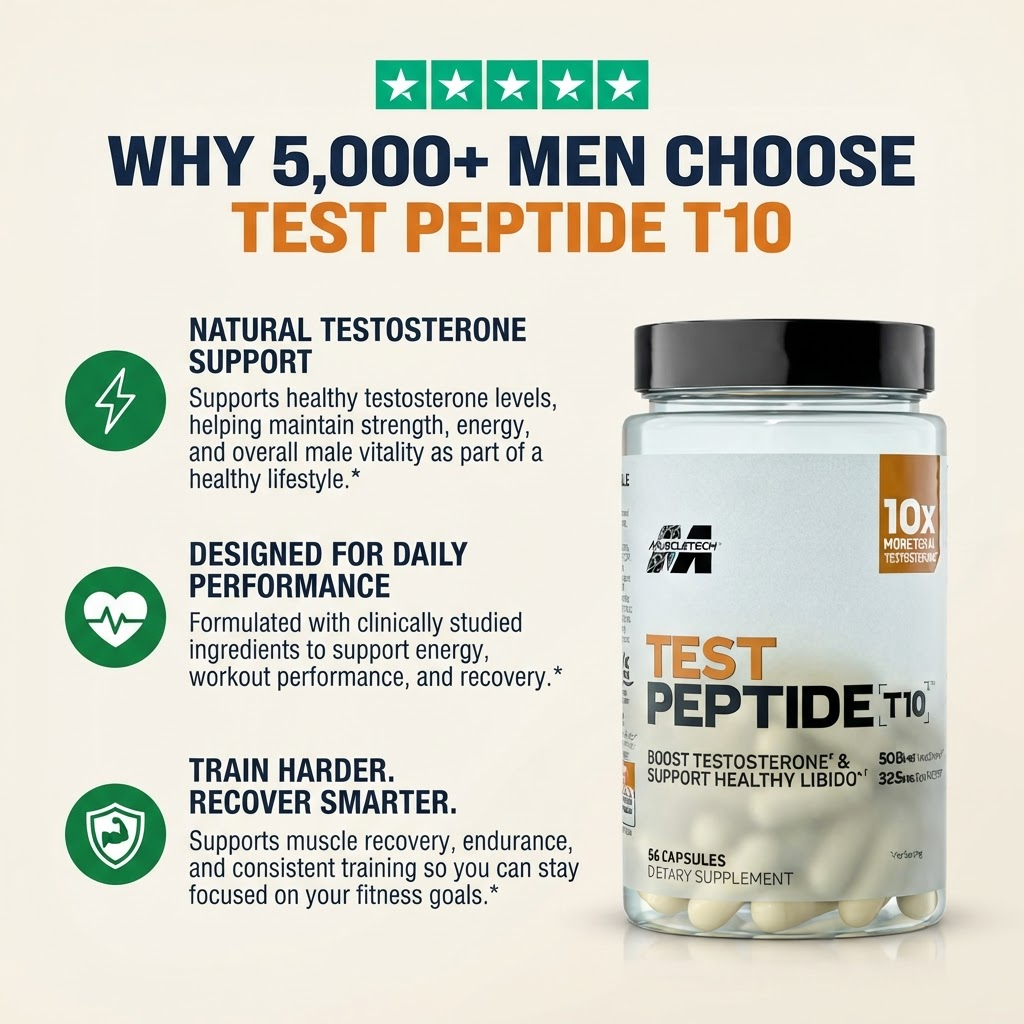 TEST PEPTIDE T10 SUPPLEMENTS BUILD LEAN MUSCLE 3X FASTER.
