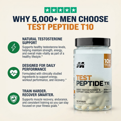 TEST PEPTIDE T10 SUPPLEMENTS BUILD LEAN MUSCLE 3X FASTER.