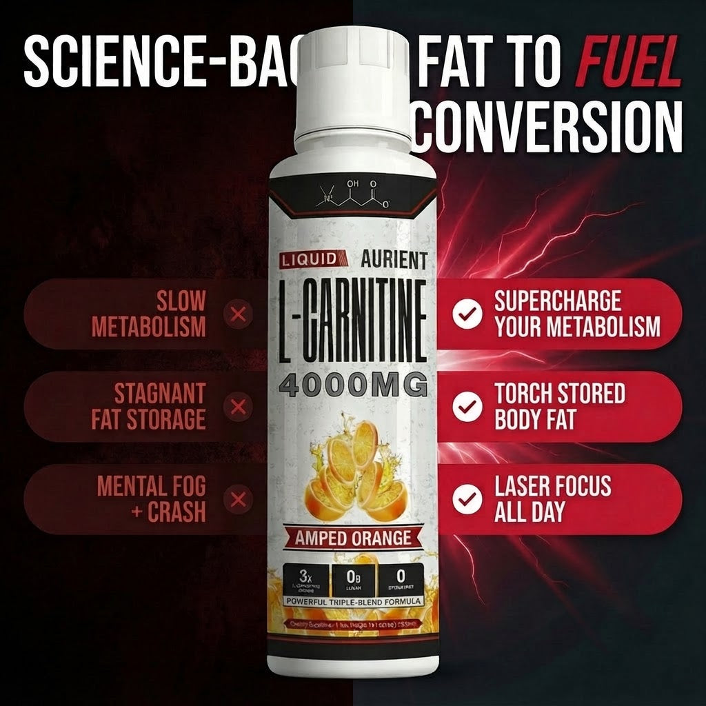 AURIENT 4000™ Liquid Carnitine Complex | Burn Fat 3X Faster