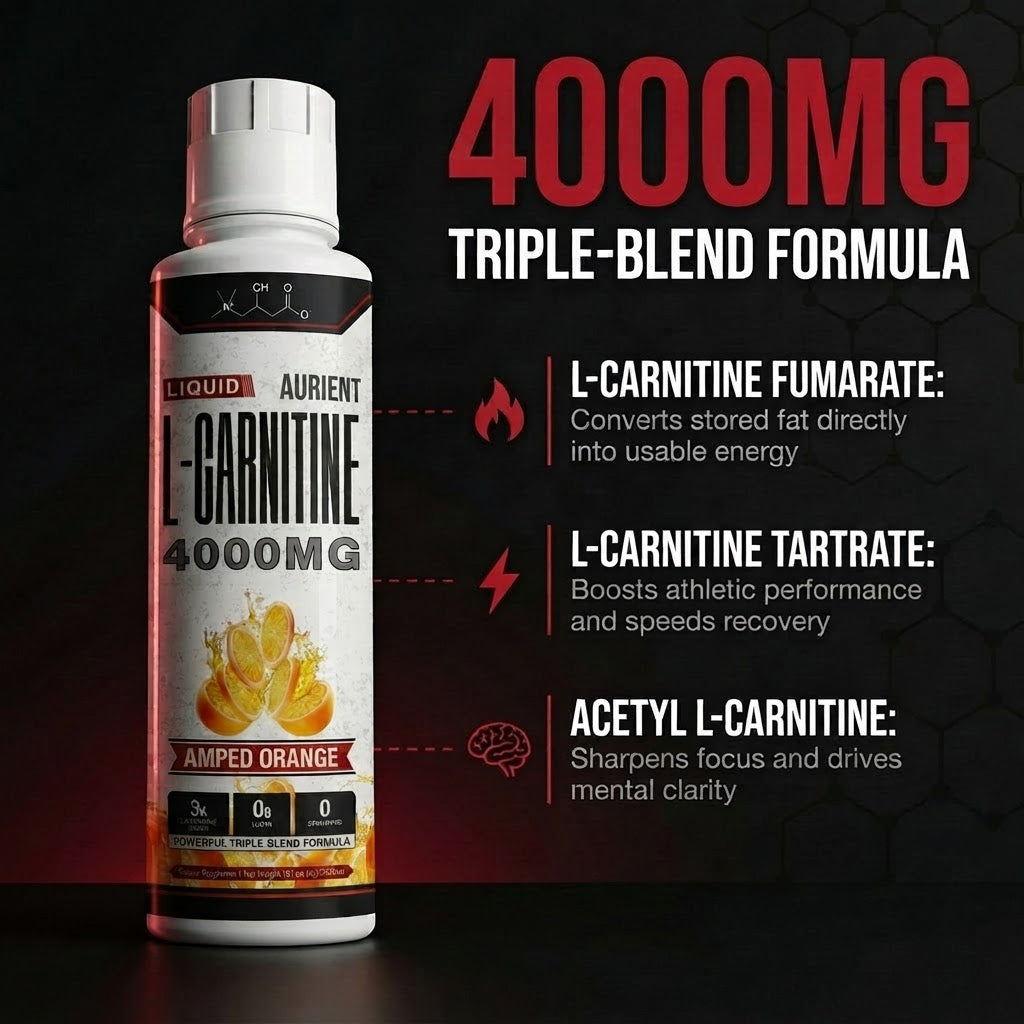 AURIENT 4000™ Liquid Carnitine Complex | Burn Fat 3X Faster
