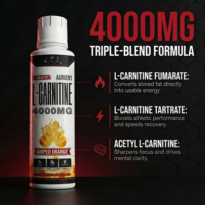 AURIENT 4000™ Liquid Carnitine Complex | Burn Fat 3X Faster