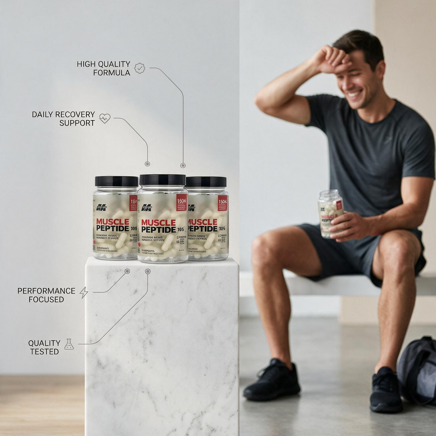 MUSCLE PEPTIDE 185 || LEAN MUSCLE. BUILT THE RIGHT WAY.